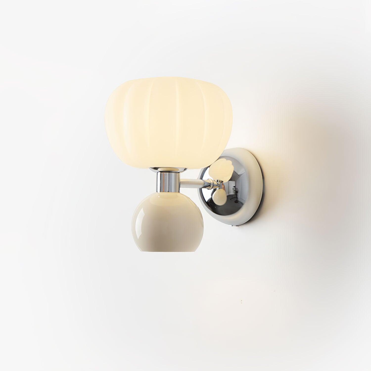Jorvin Nordic Art Cream Plastic Sconce Wall lamp