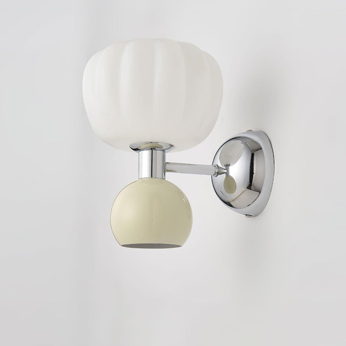 Jorvin Nordic Art Cream Plastic Sconce Wall lamp