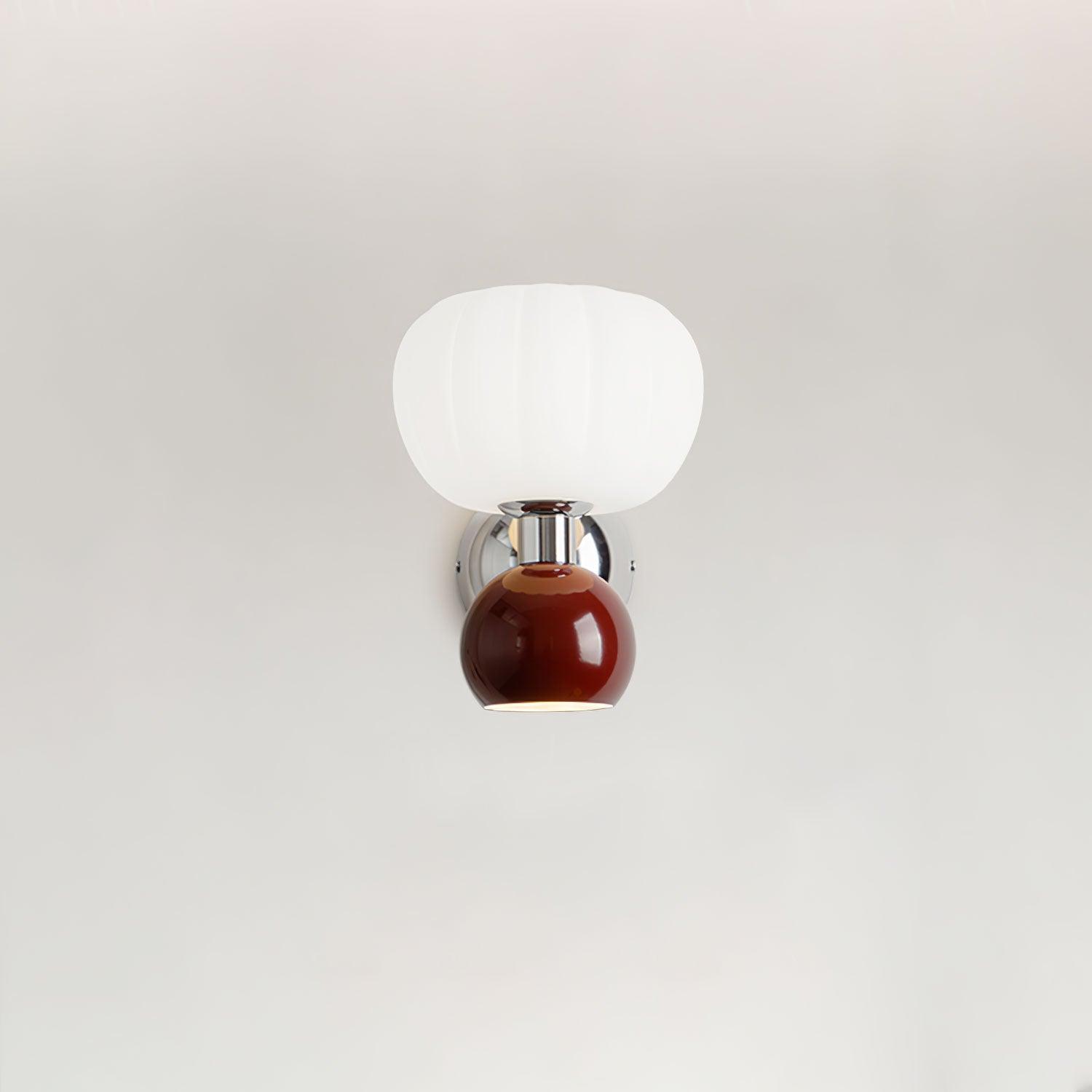 Jorvin Nordic Art Cream Plastic Sconce Wall lamp