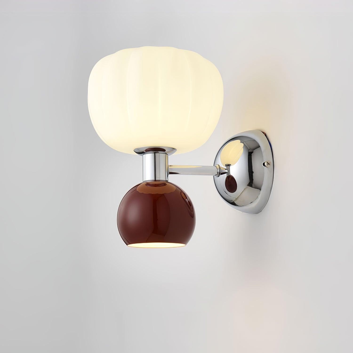 Jorvin Nordic Art Cream Plastic Sconce Wall lamp