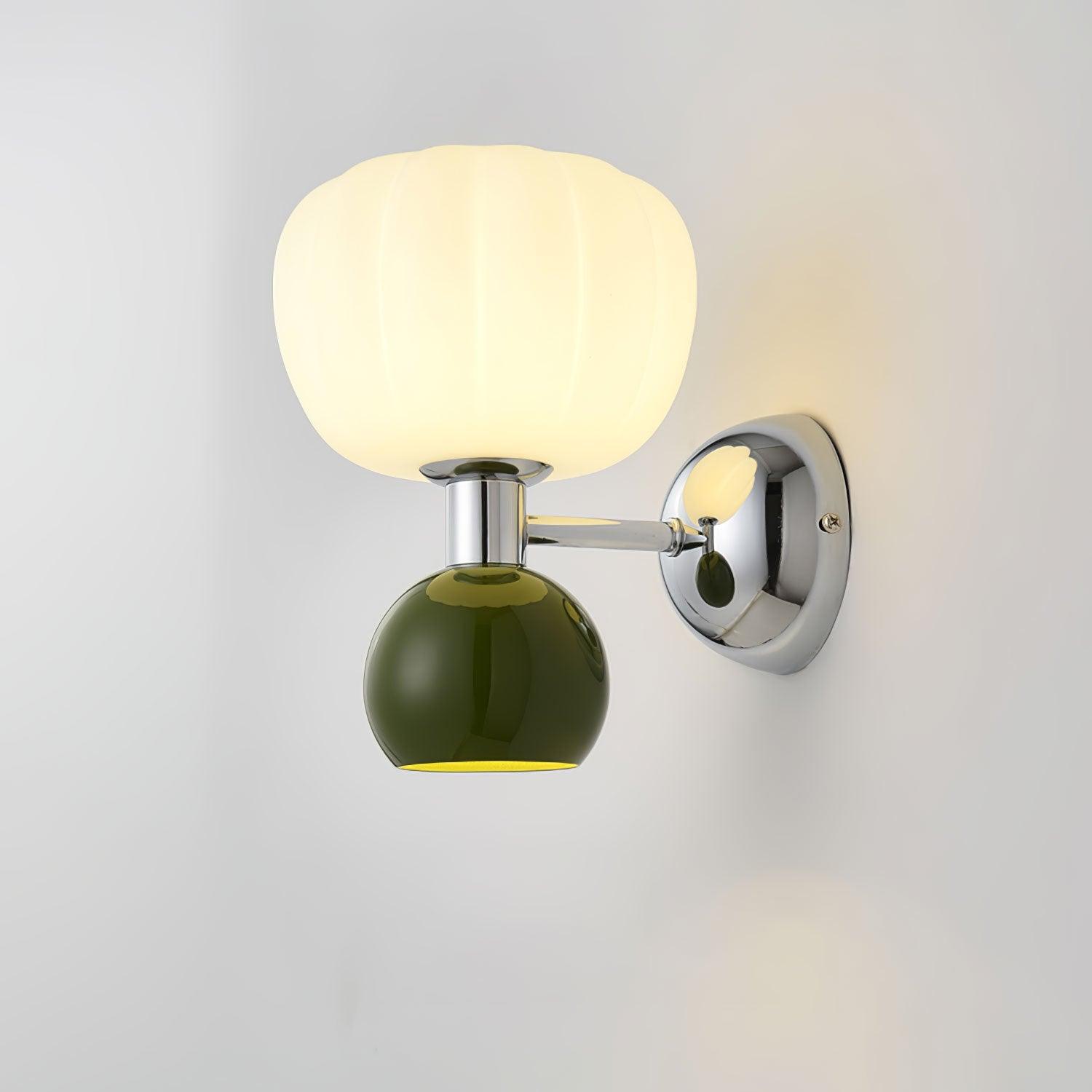 Jorvin Nordic Art Cream Plastic Sconce Wall lamp