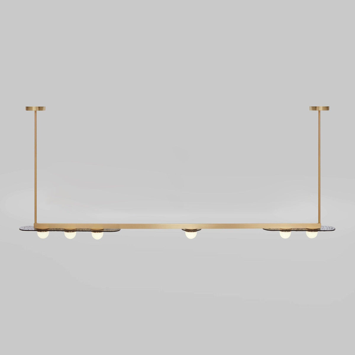 Solerelle Chandelier LED Linear Gold Frame