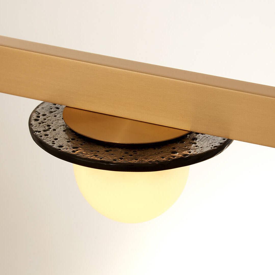 Solerelle Chandelier LED Linear Gold Frame