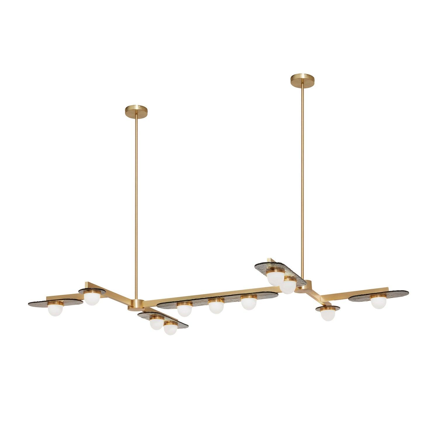 Solerelle Chandelier LED Linear Gold Frame