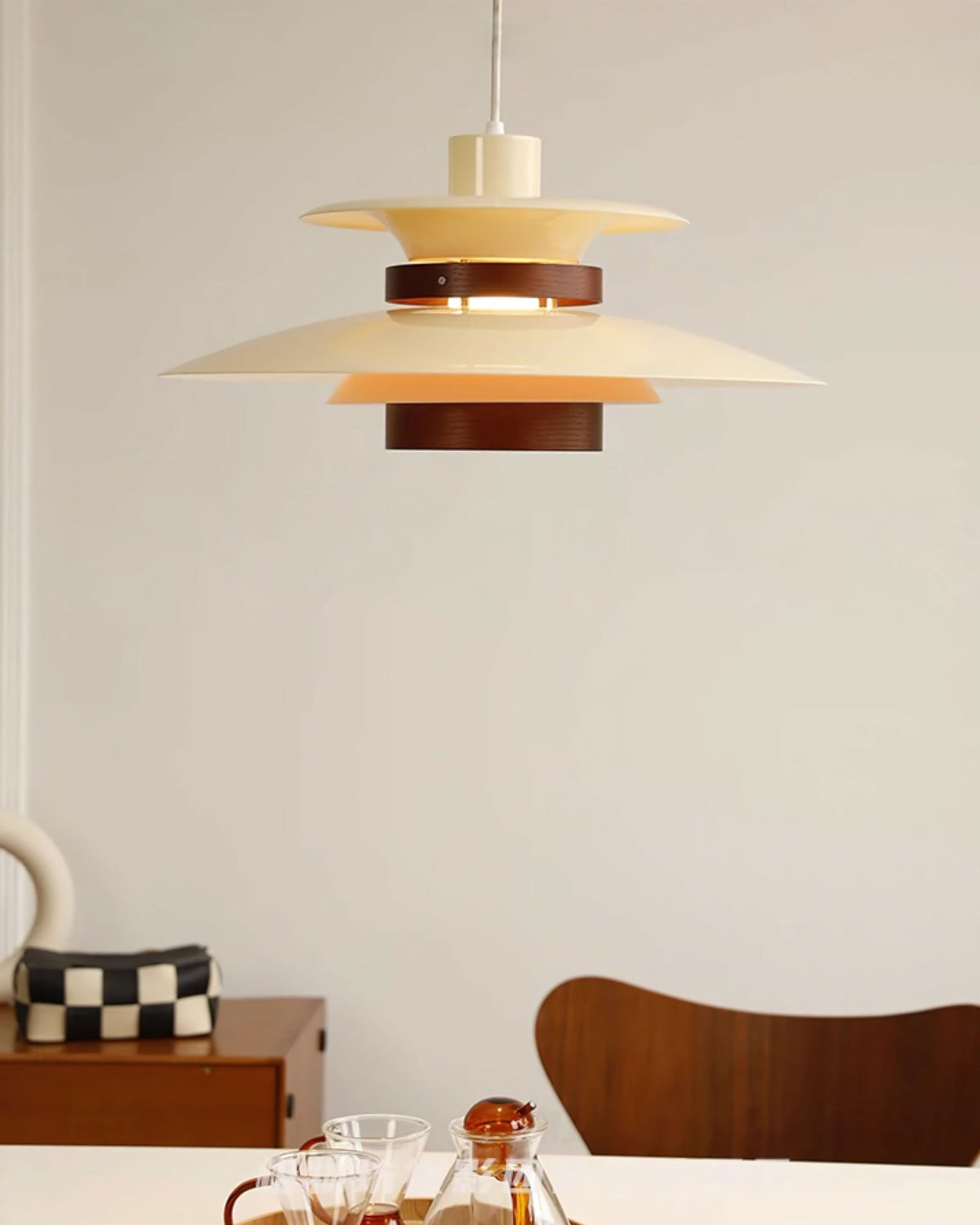 Sylelenne Wood Steel Pendant Lamp