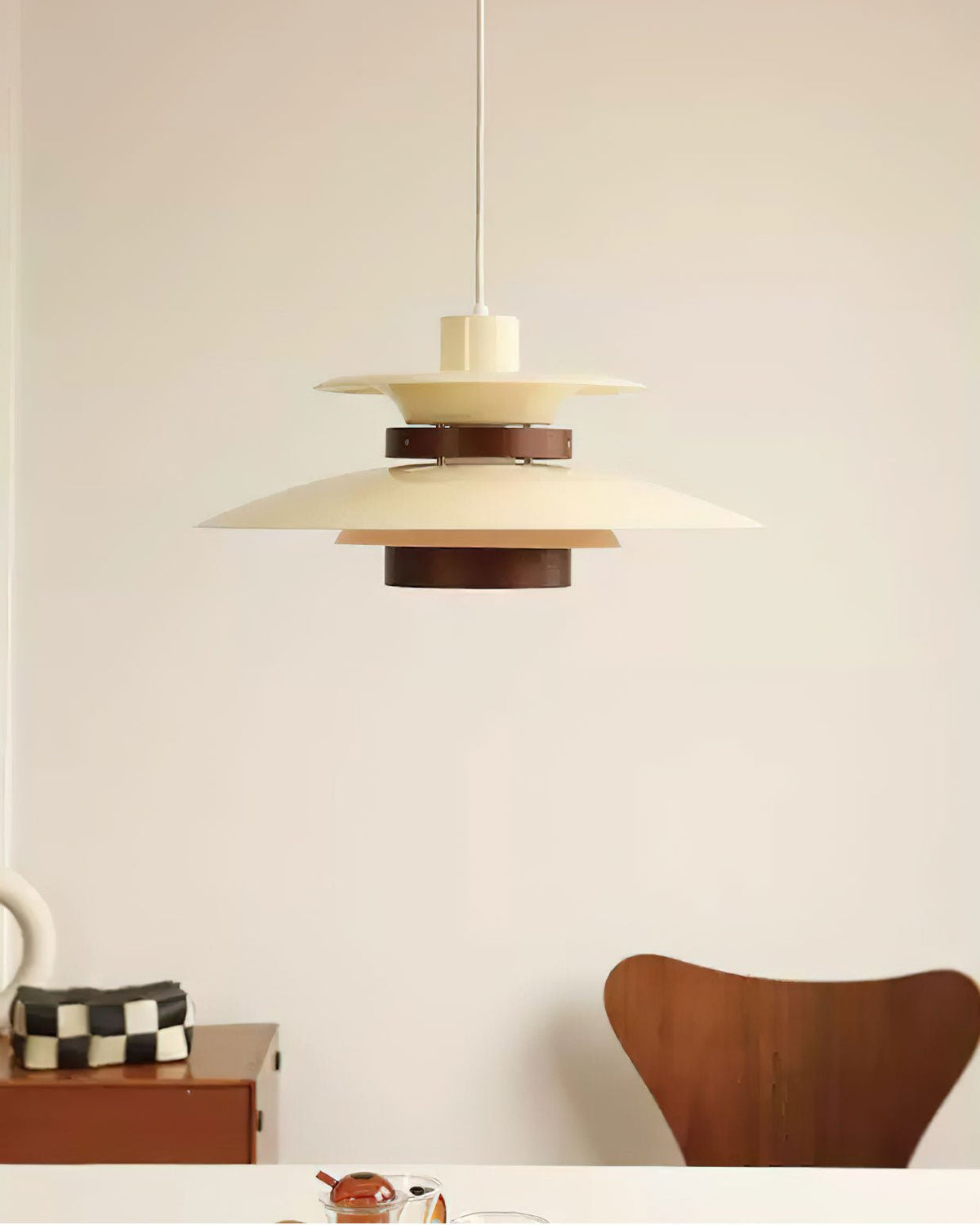 Sylelenne Wood Steel Pendant Lamp