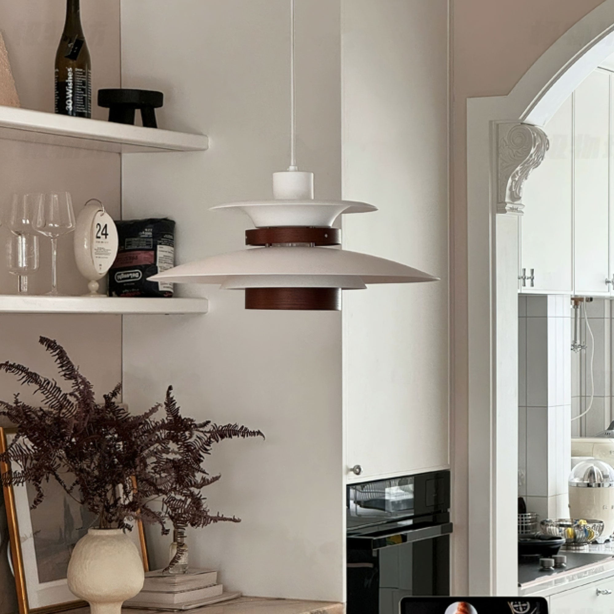 Sylelenne Wood Steel Pendant Lamp