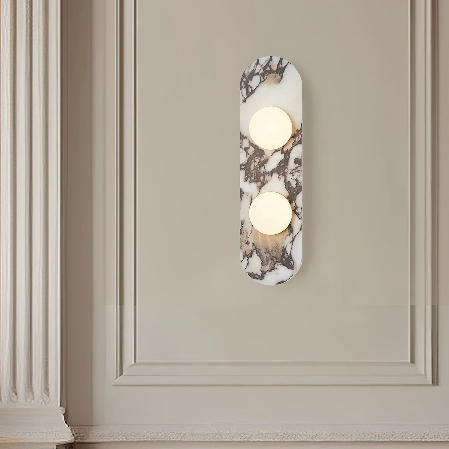 Gideon Scandinavian Marble Wall Light