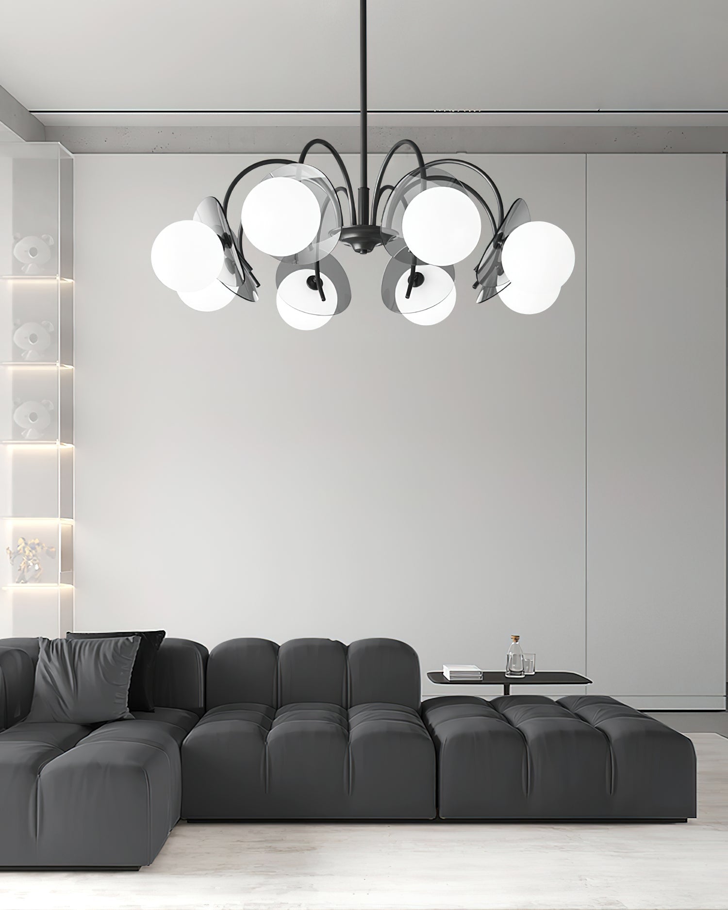 Seliselle Chandelier Globe Arm Sculptural