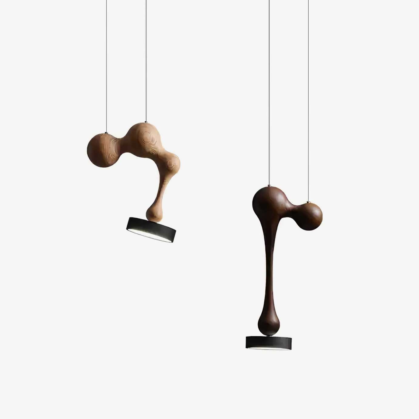 Drovia Rustic Wooden Pendant Light