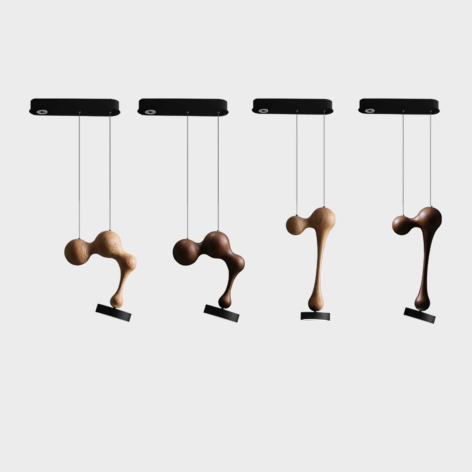 Drovia Rustic Wooden Pendant Light