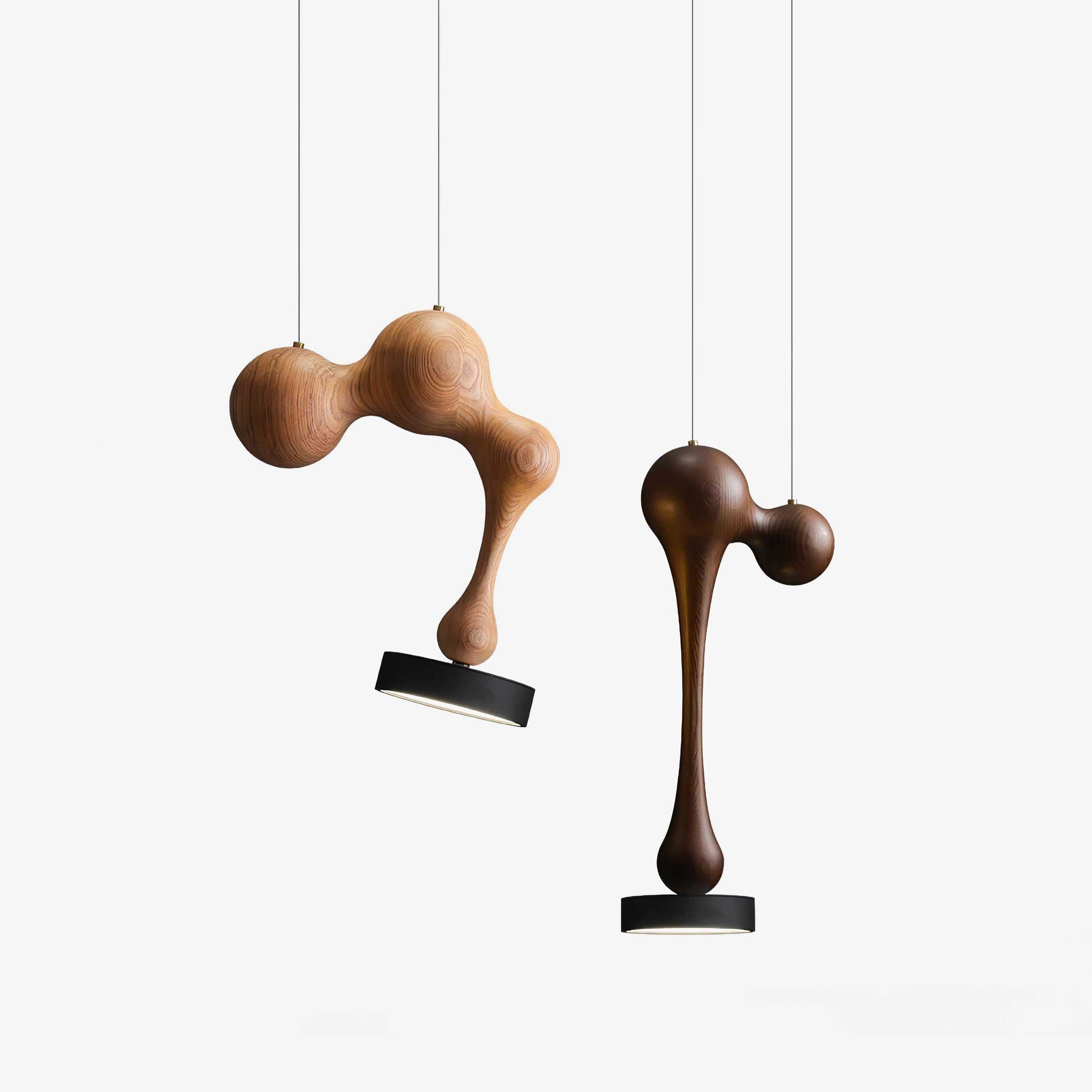 Drovia Rustic Wooden Pendant Light