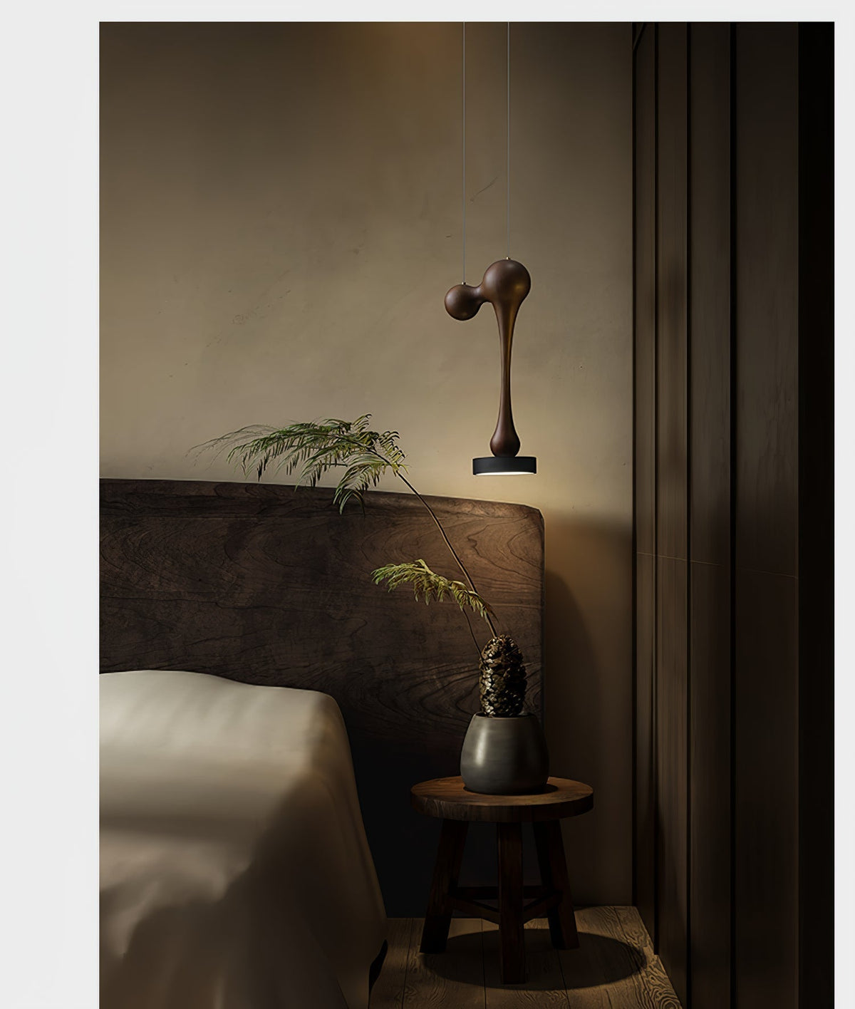 Drovia Rustic Wooden Pendant Light