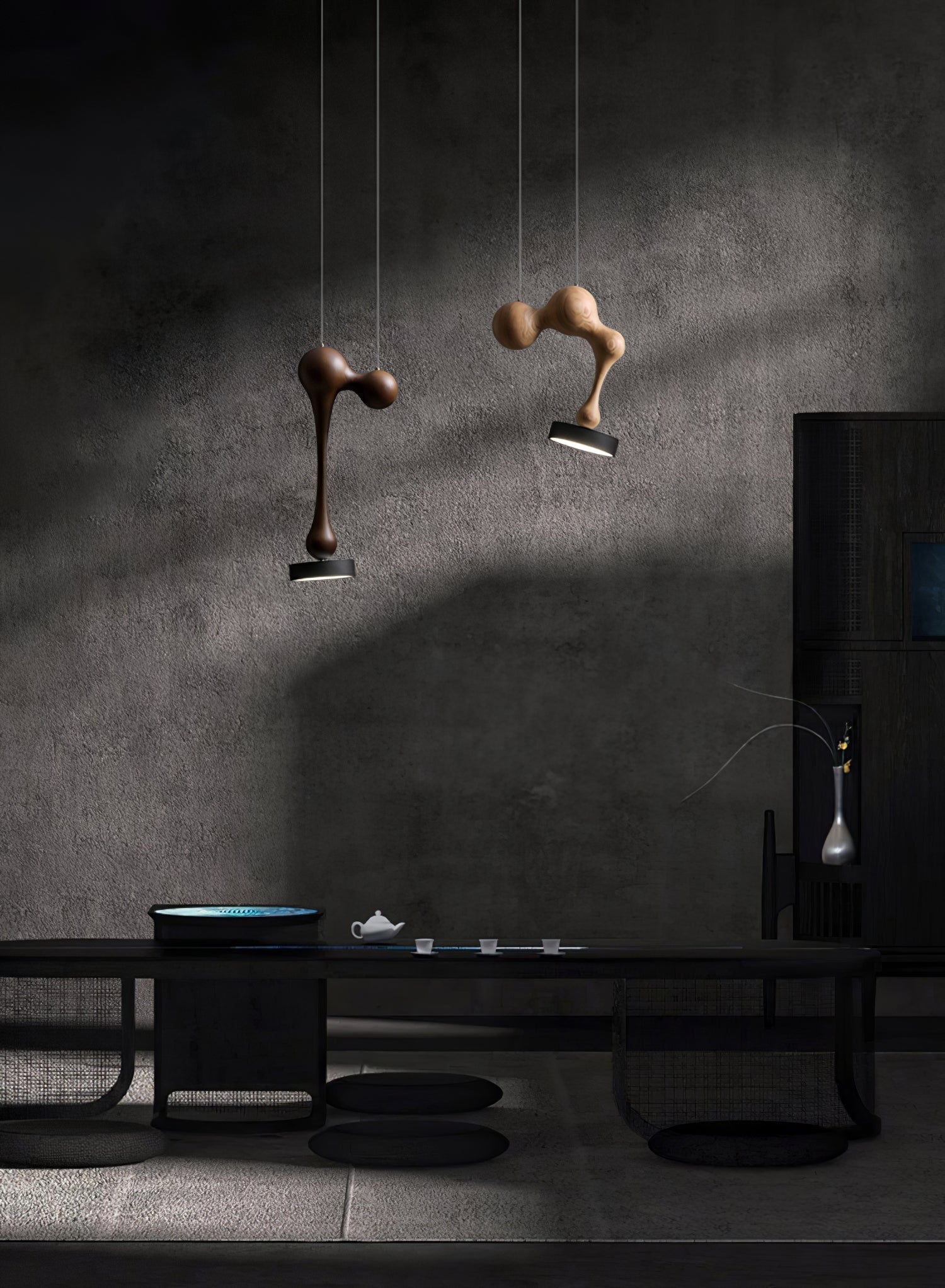 Drovia Rustic Wooden Pendant Light