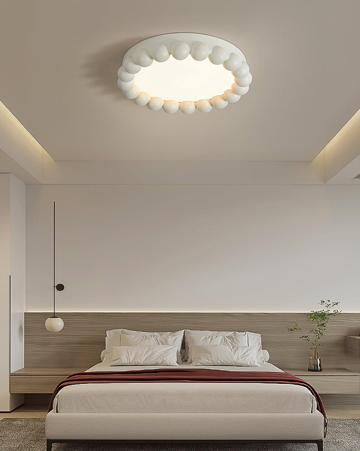 Zevian Ceiling Lamp Resin Bubble Round Playful Soft