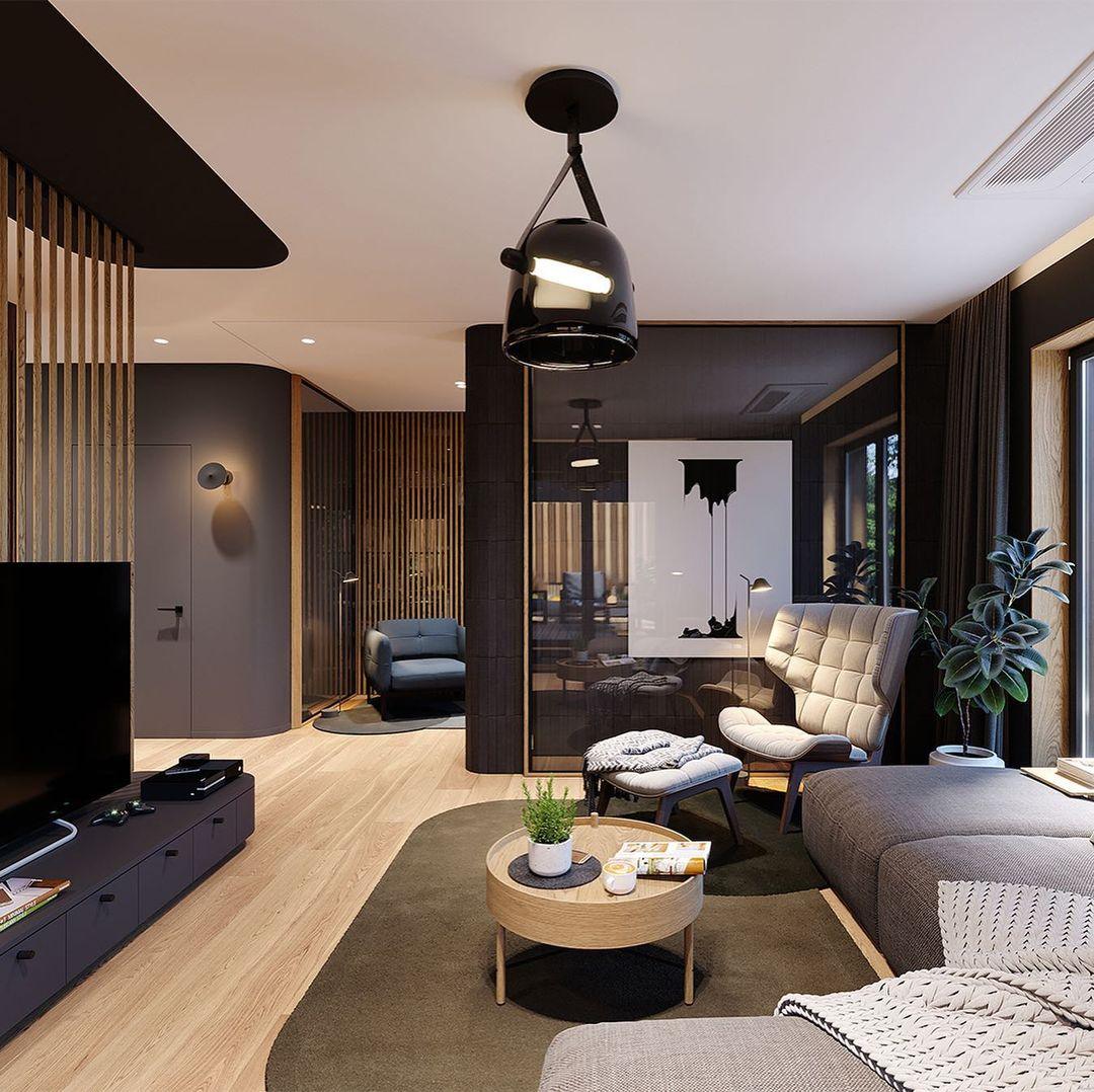 Averisce Leather Industrial Pendant Light