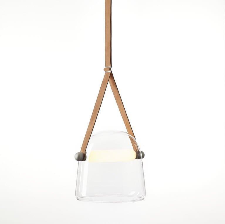 Averisce Leather Industrial Pendant Light