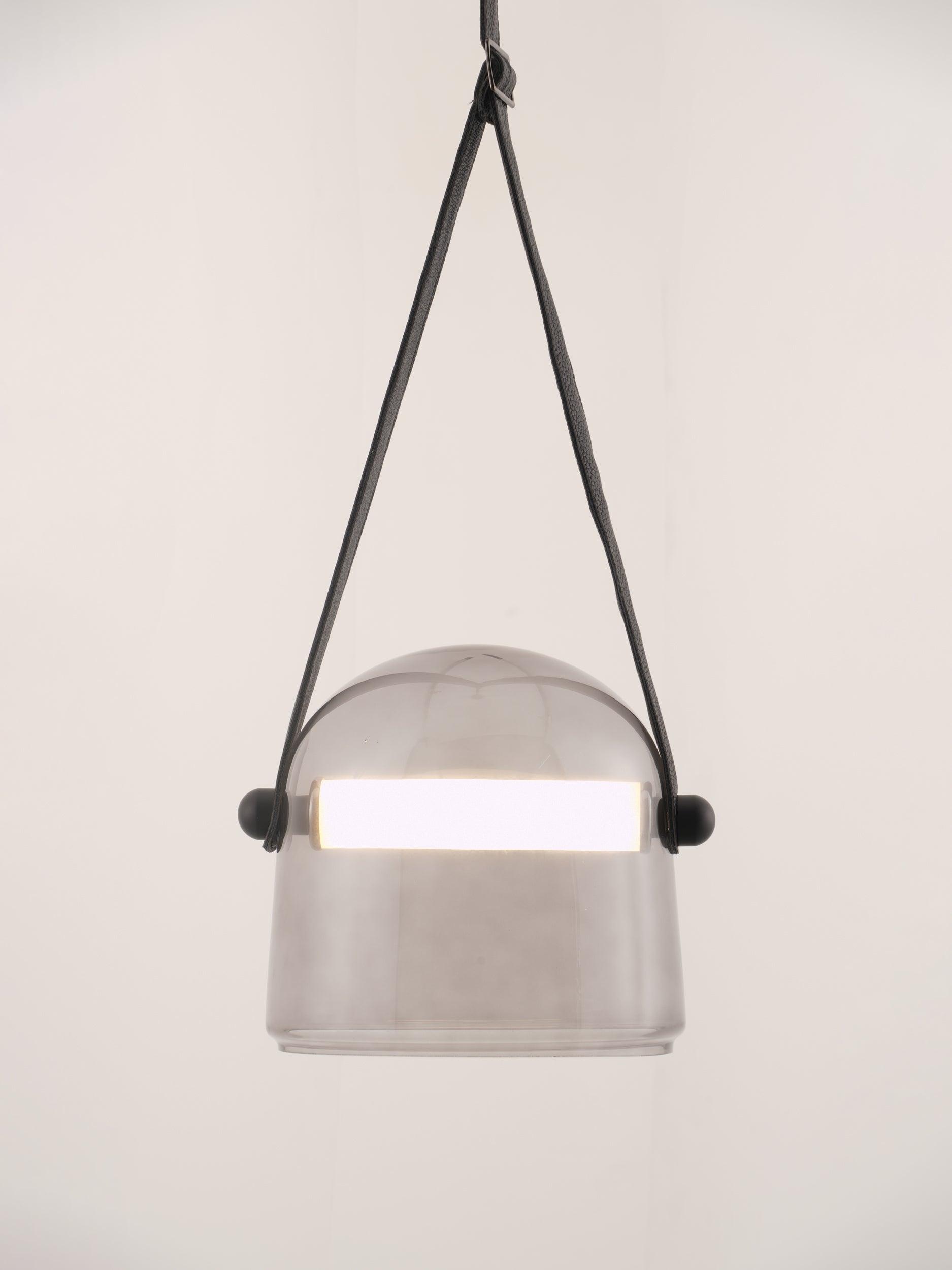 Averisce Leather Industrial Pendant Light