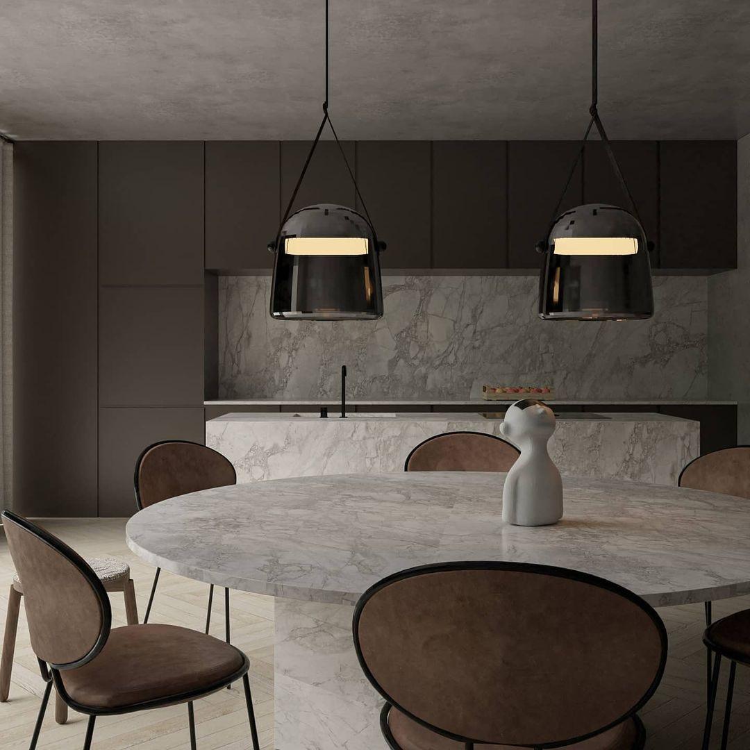 Averisce Leather Industrial Pendant Light