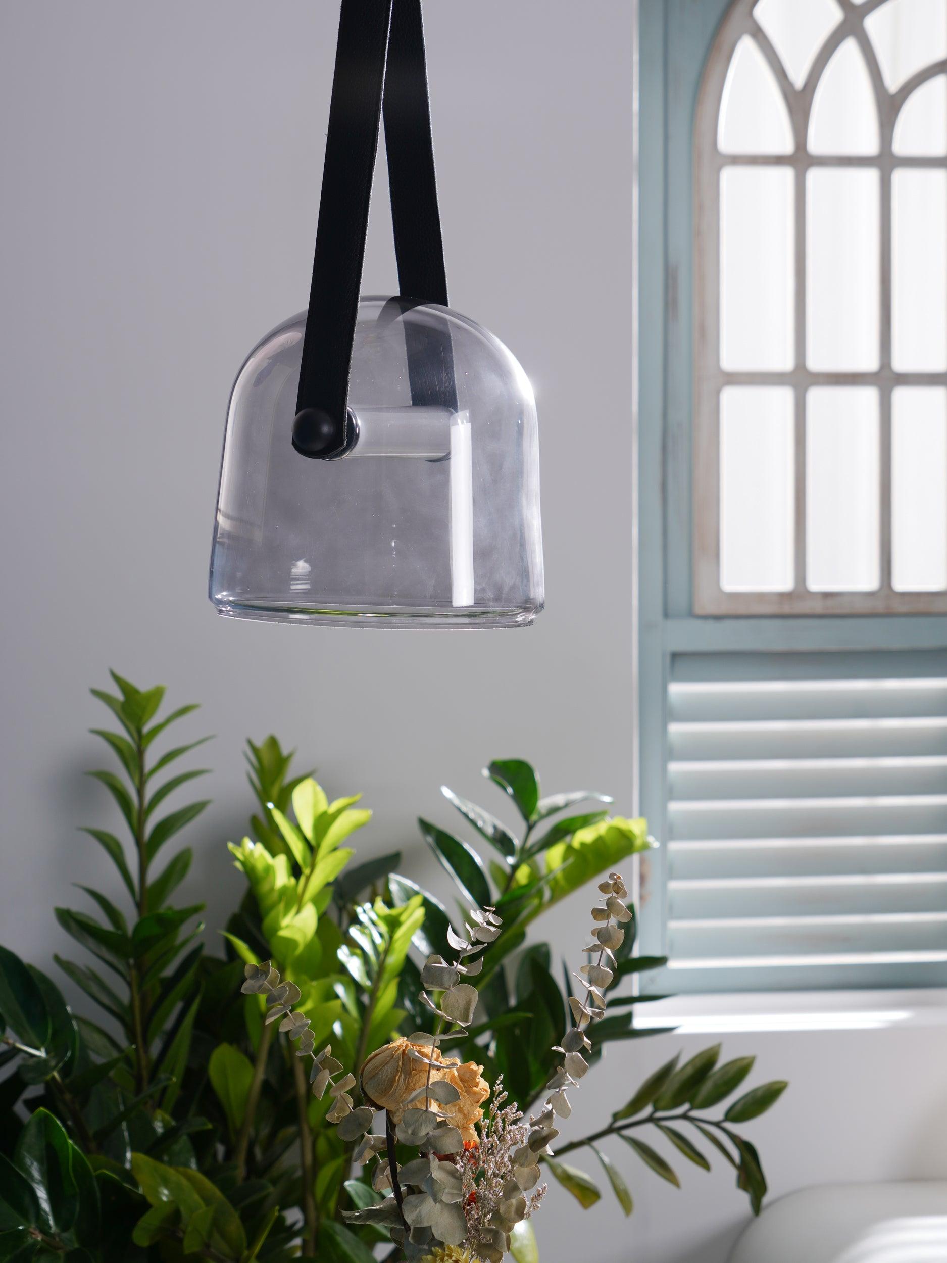 Averisce Leather Industrial Pendant Light