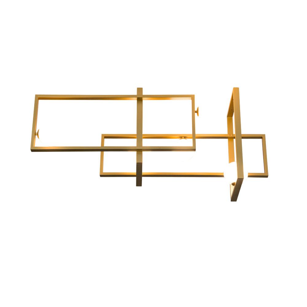 Veliiel Chandelier Mondrian Glass Brass Geometric Modern