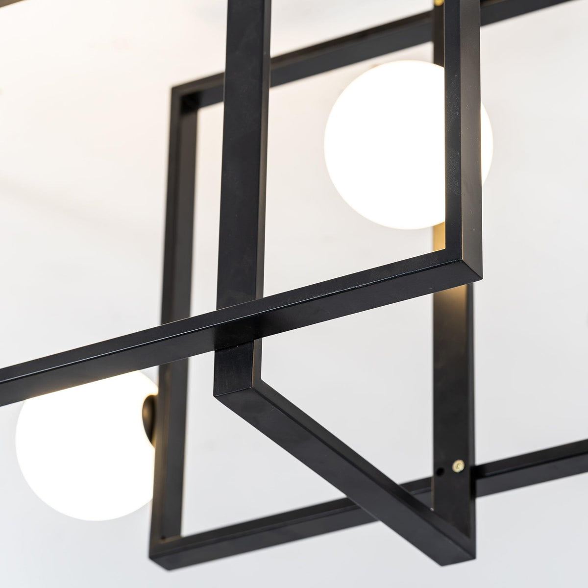 Veliiel Chandelier Mondrian Glass Brass Geometric Modern