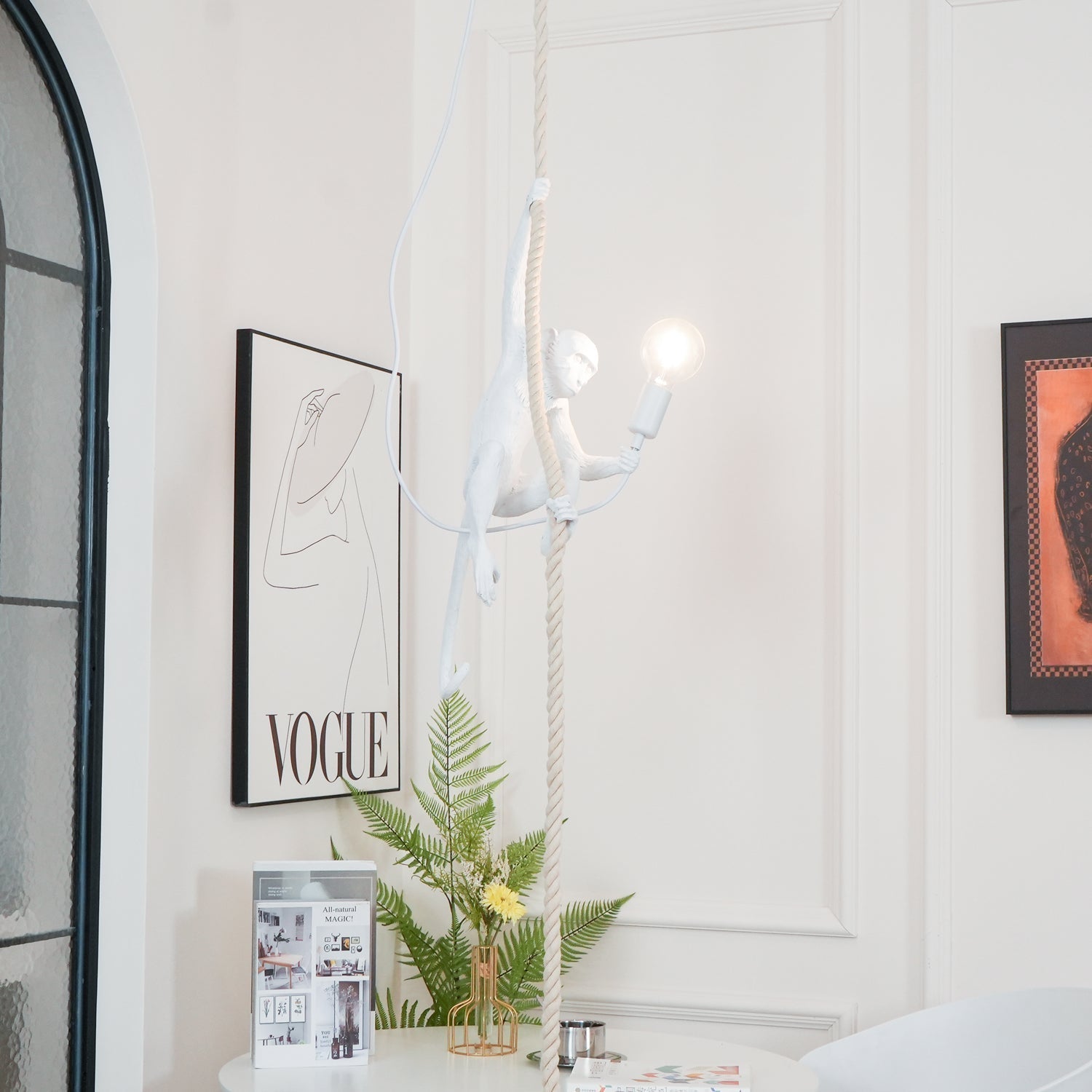 Epiran Resin Rope Artistic Pendant Lamp