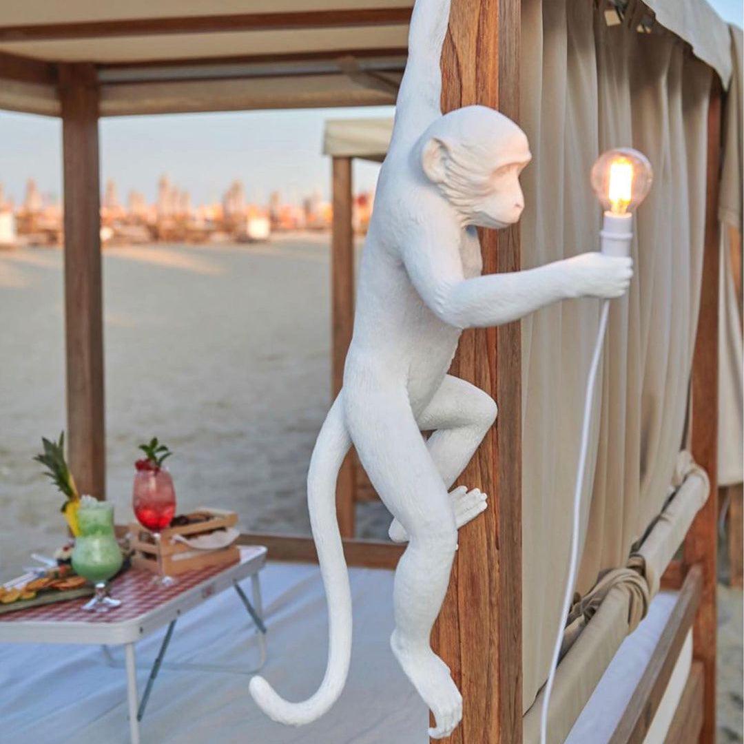 Bnx Art Unique Monkey Resin Wall Lamp