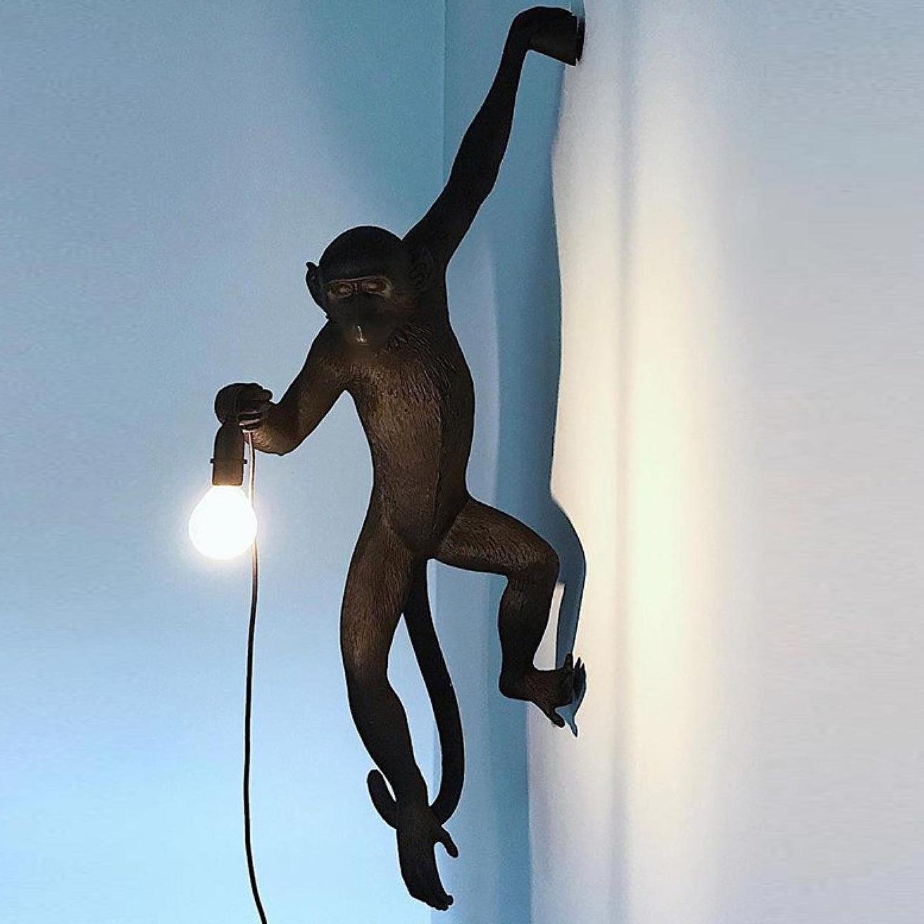 Bnx Art Unique Monkey Resin Wall Lamp