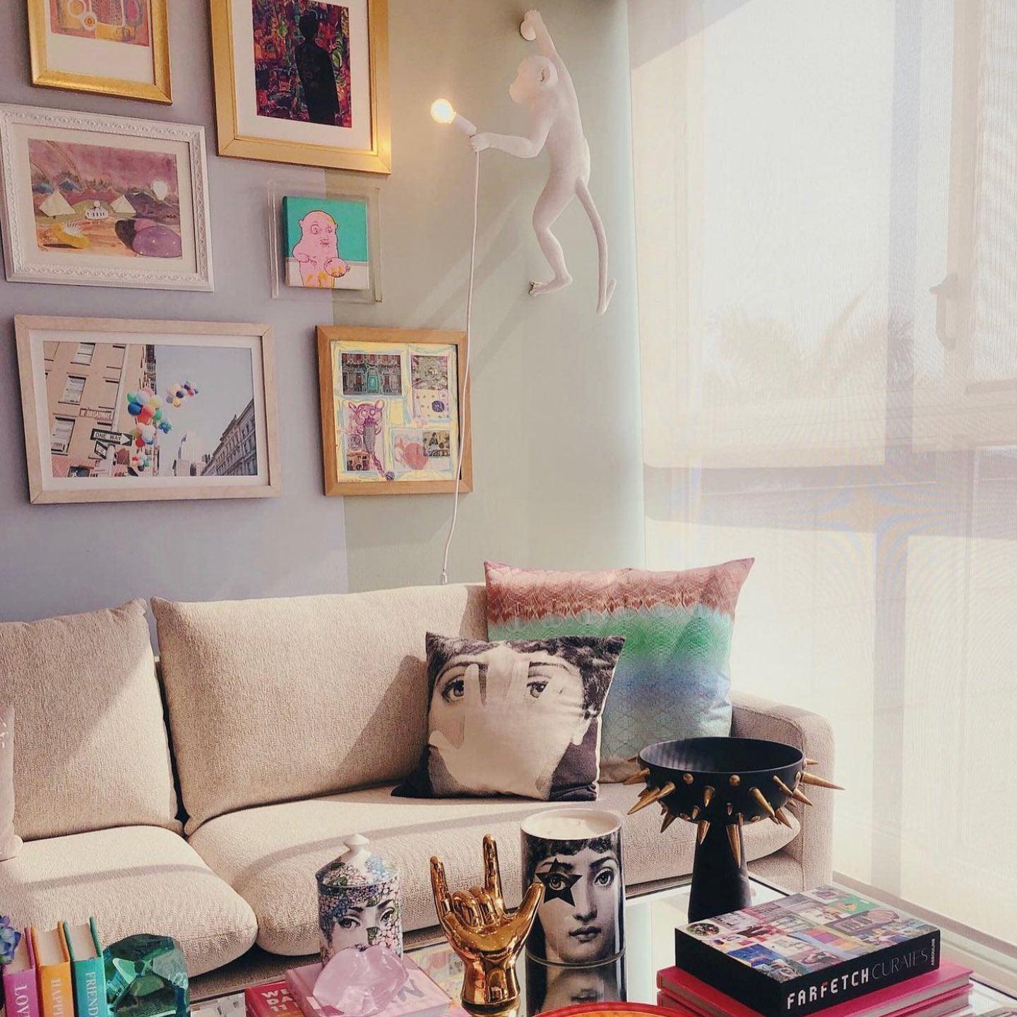 Bnx Art Unique Monkey Resin Wall Lamp