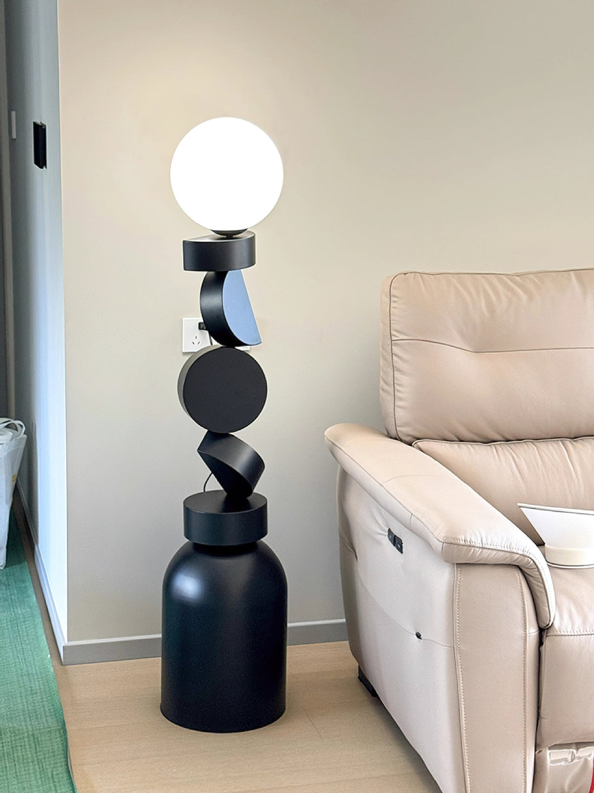 Calisine Floor Lamp Monolith Cube Black Base