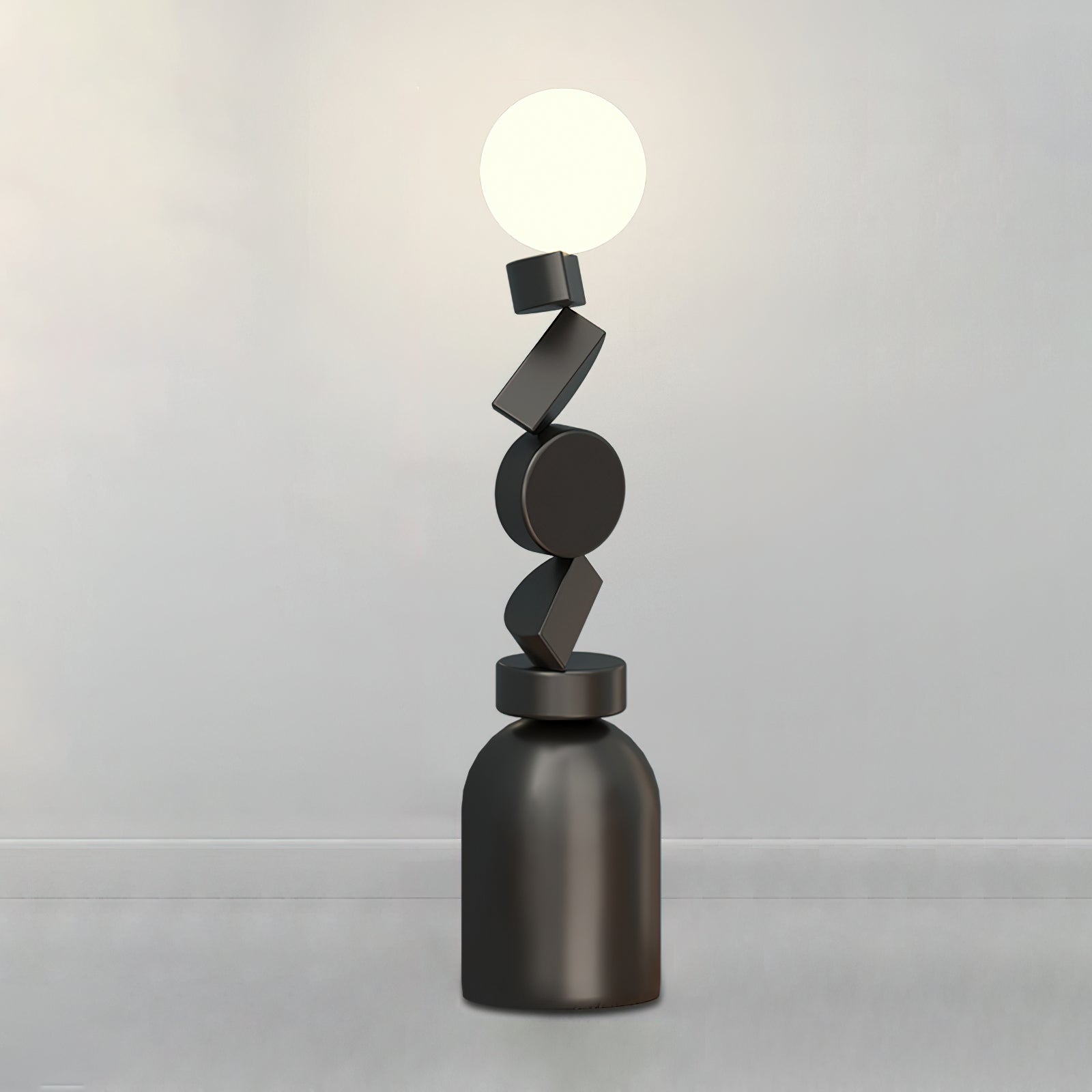 Calisine Floor Lamp Monolith Cube Black Base