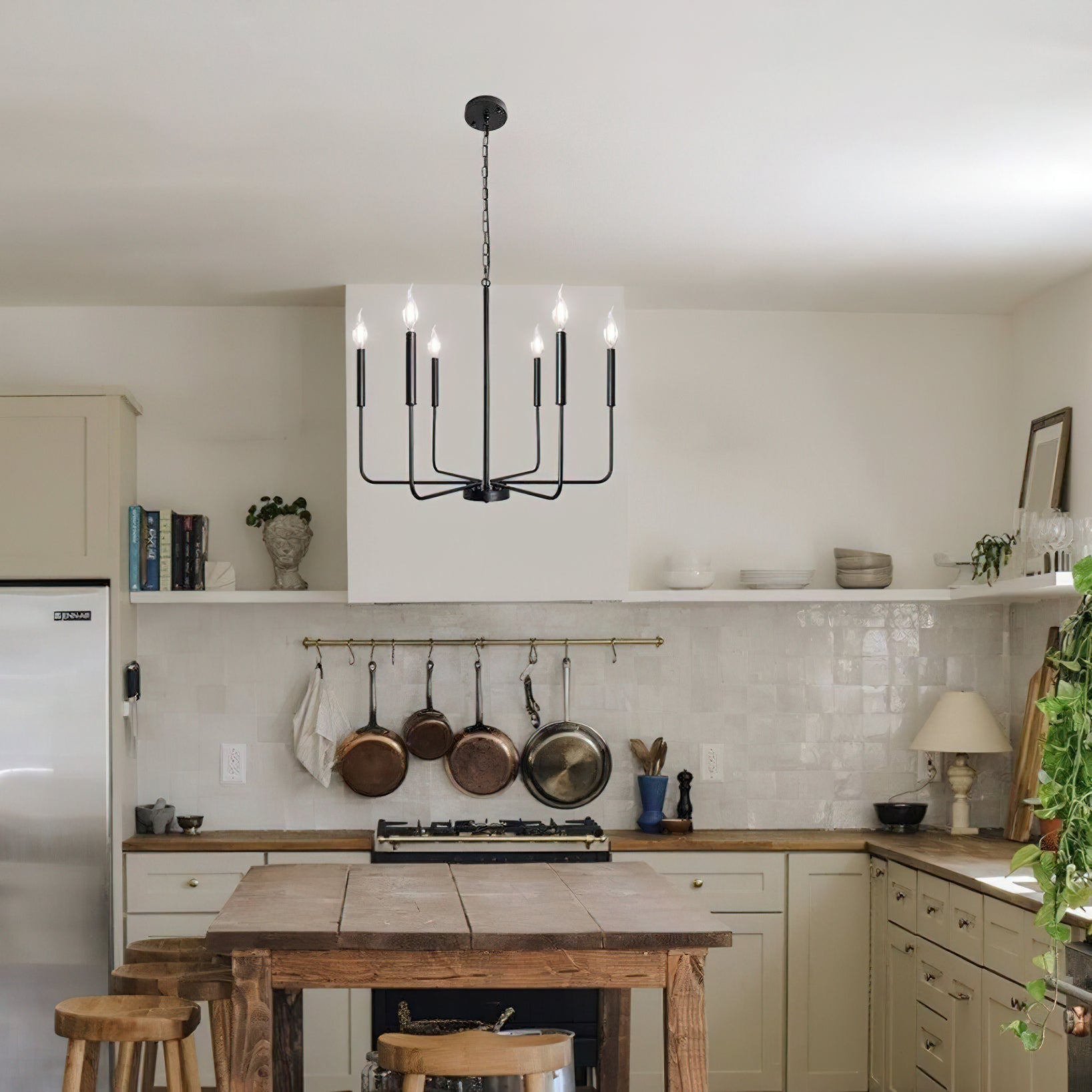 Luminora Chandelier Candle Arm Modern