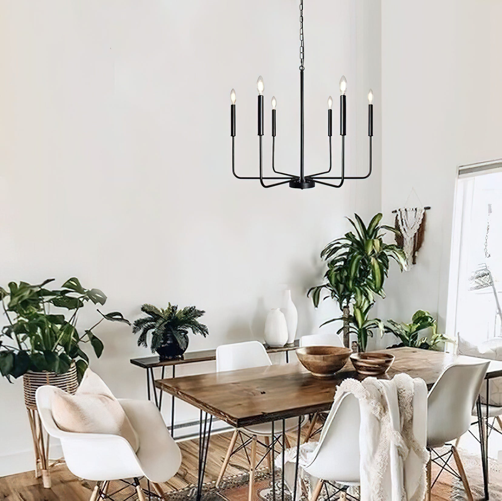 Luminora Chandelier Candle Arm Modern