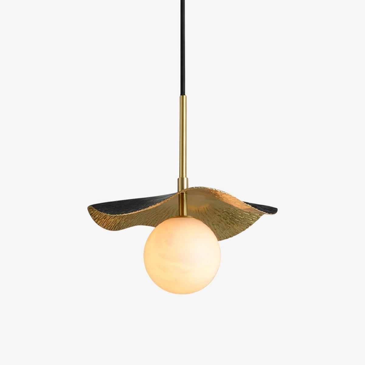 Talem Leaf Canopy Alabaster Pendant Light