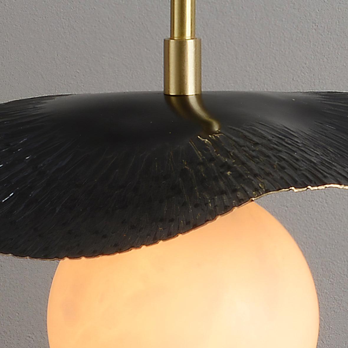 Talem Leaf Canopy Alabaster Pendant Light