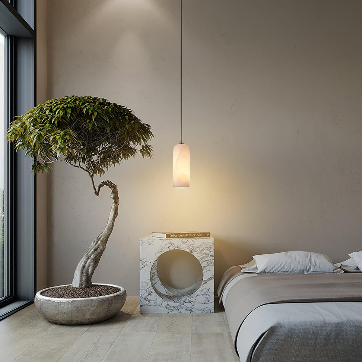 Hecate Pendant Light  Alabaster