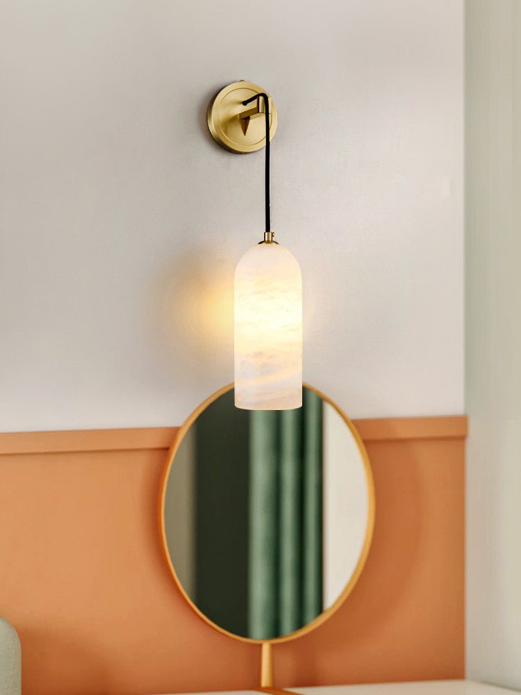 Vaelara Pendant Alabaster Wall Light - Neutral Decor