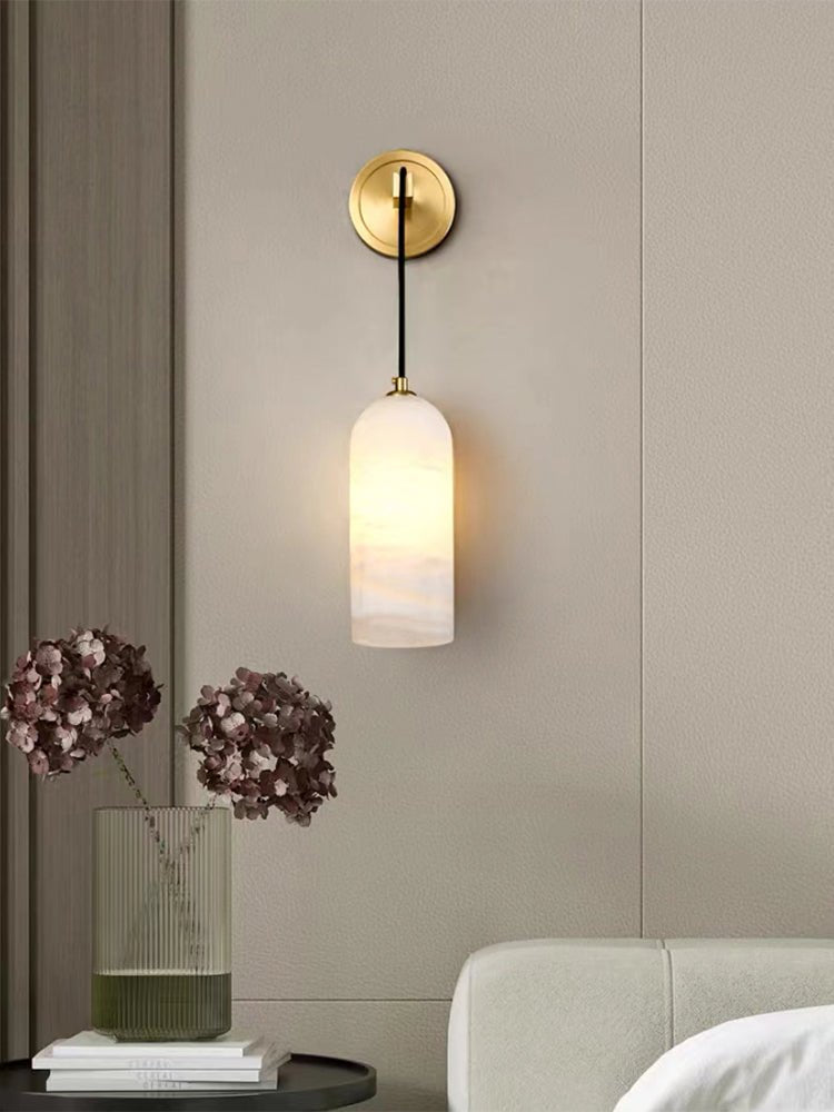 Vaelara Pendant Alabaster Wall Light - Neutral Decor