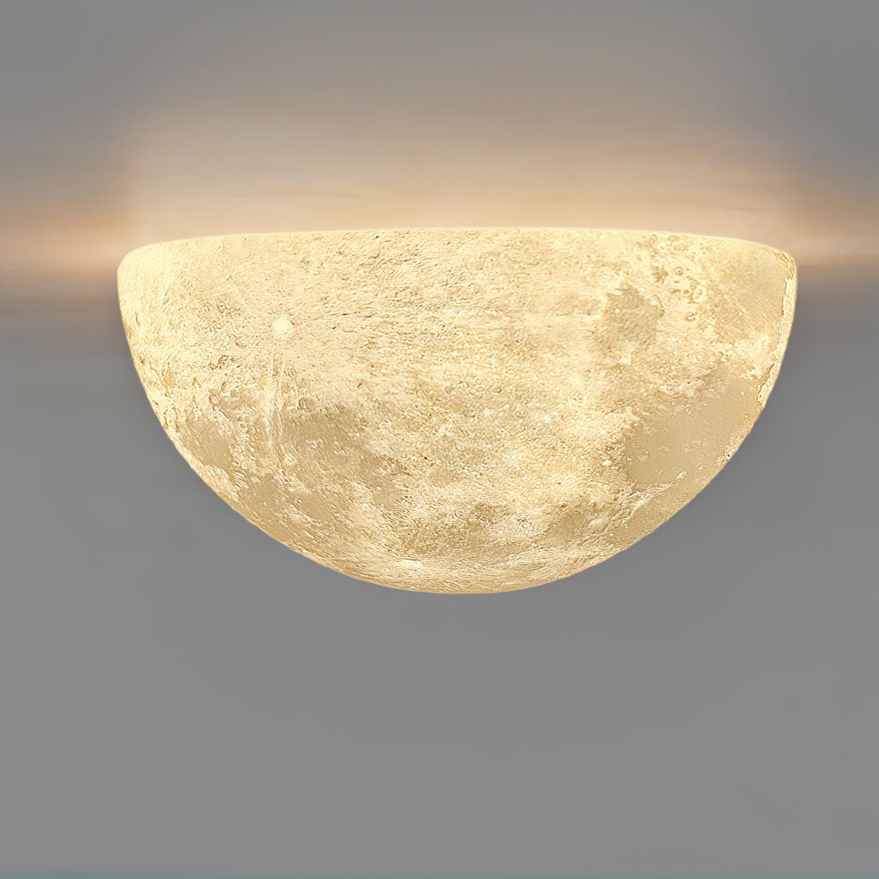 Olsolan Nordic Art Moon 3D Plastic Wall Lamp