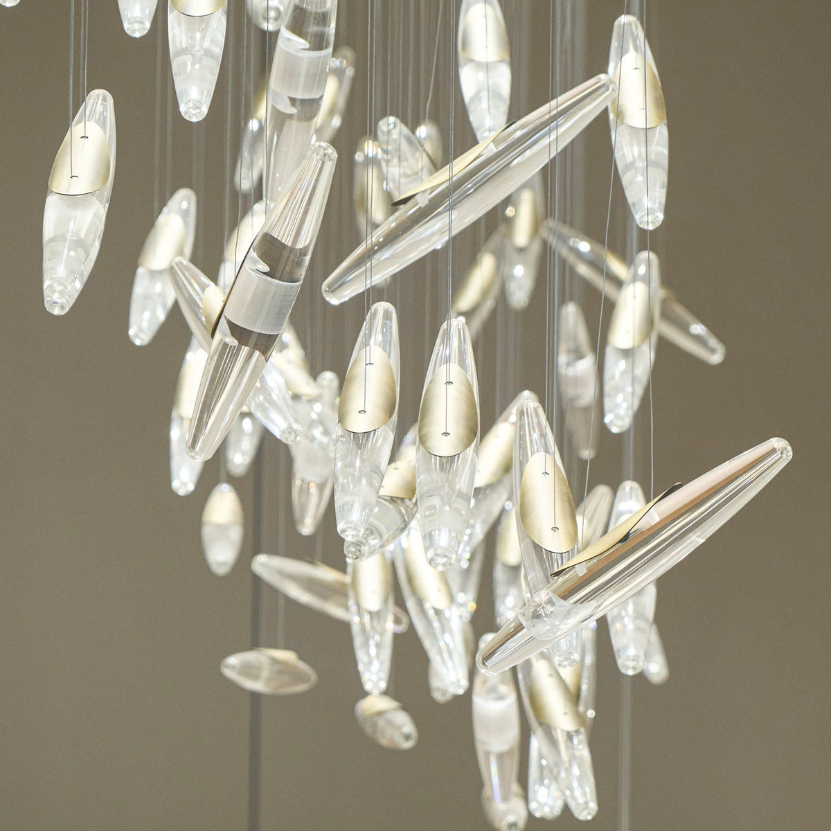 Hylor Luxury Moonlight Whispers Glass Chandelier