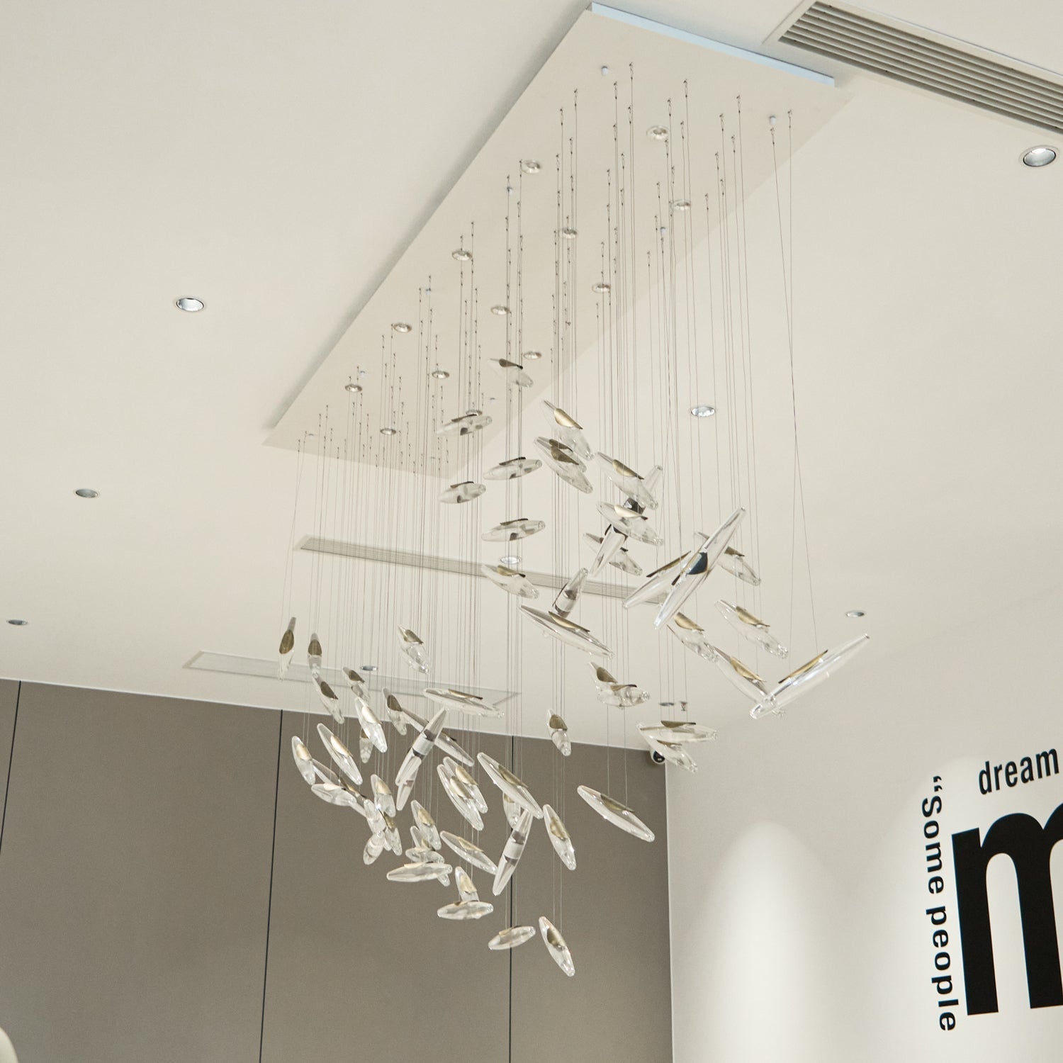 Hylor Luxury Moonlight Whispers Glass Chandelier