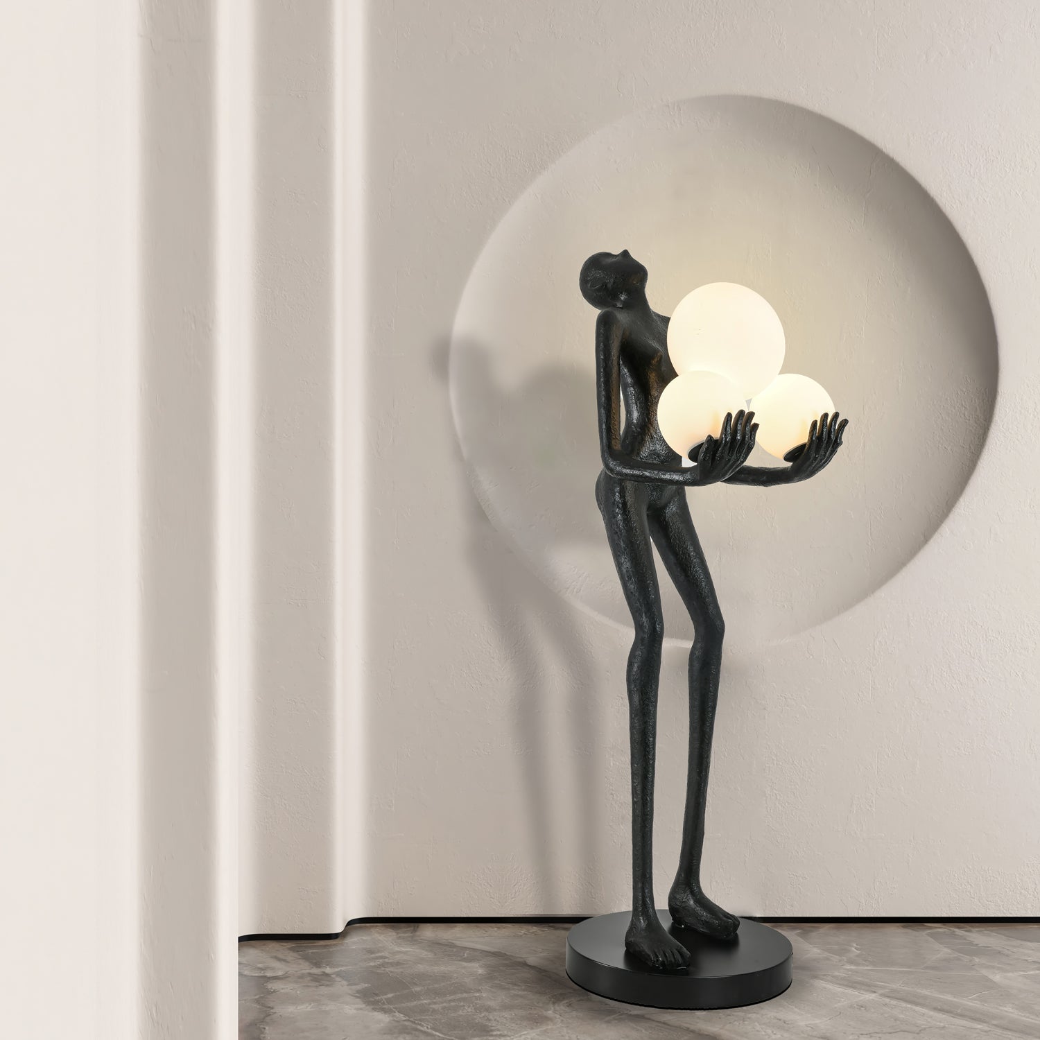 Erthearae Abstract Iron Floor Lamp