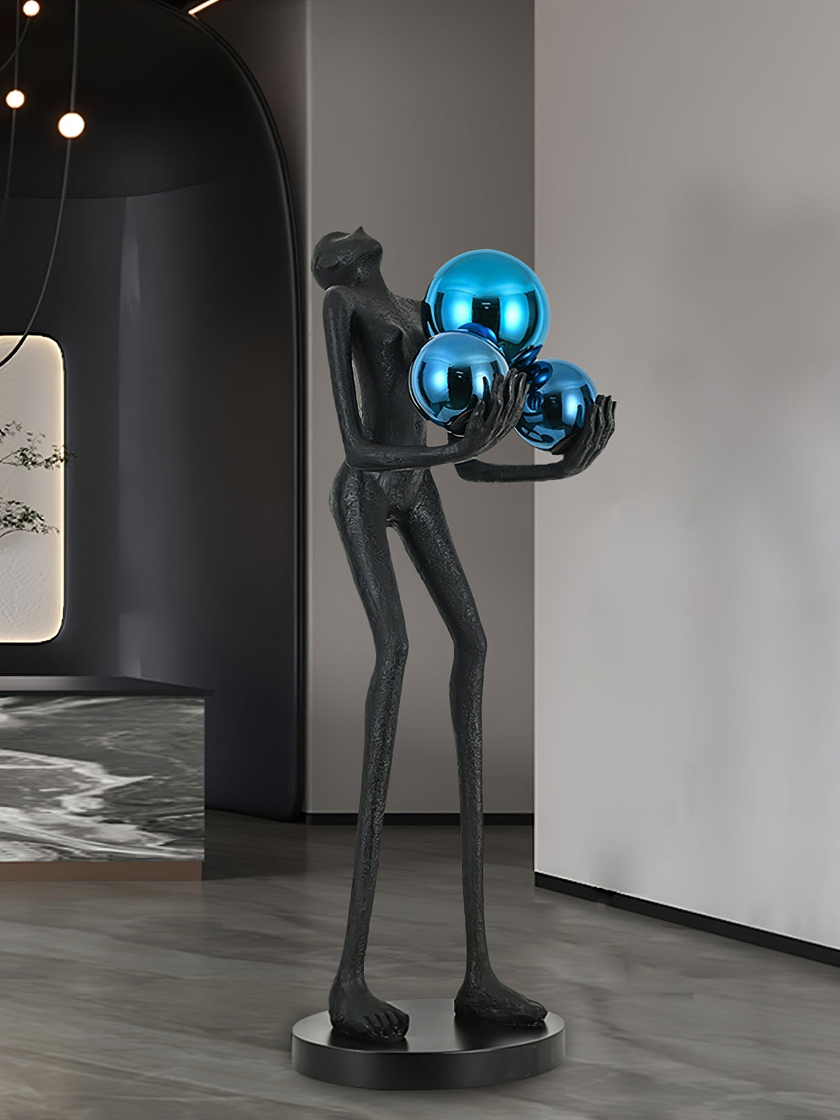 Erthearae Abstract Iron Floor Lamp