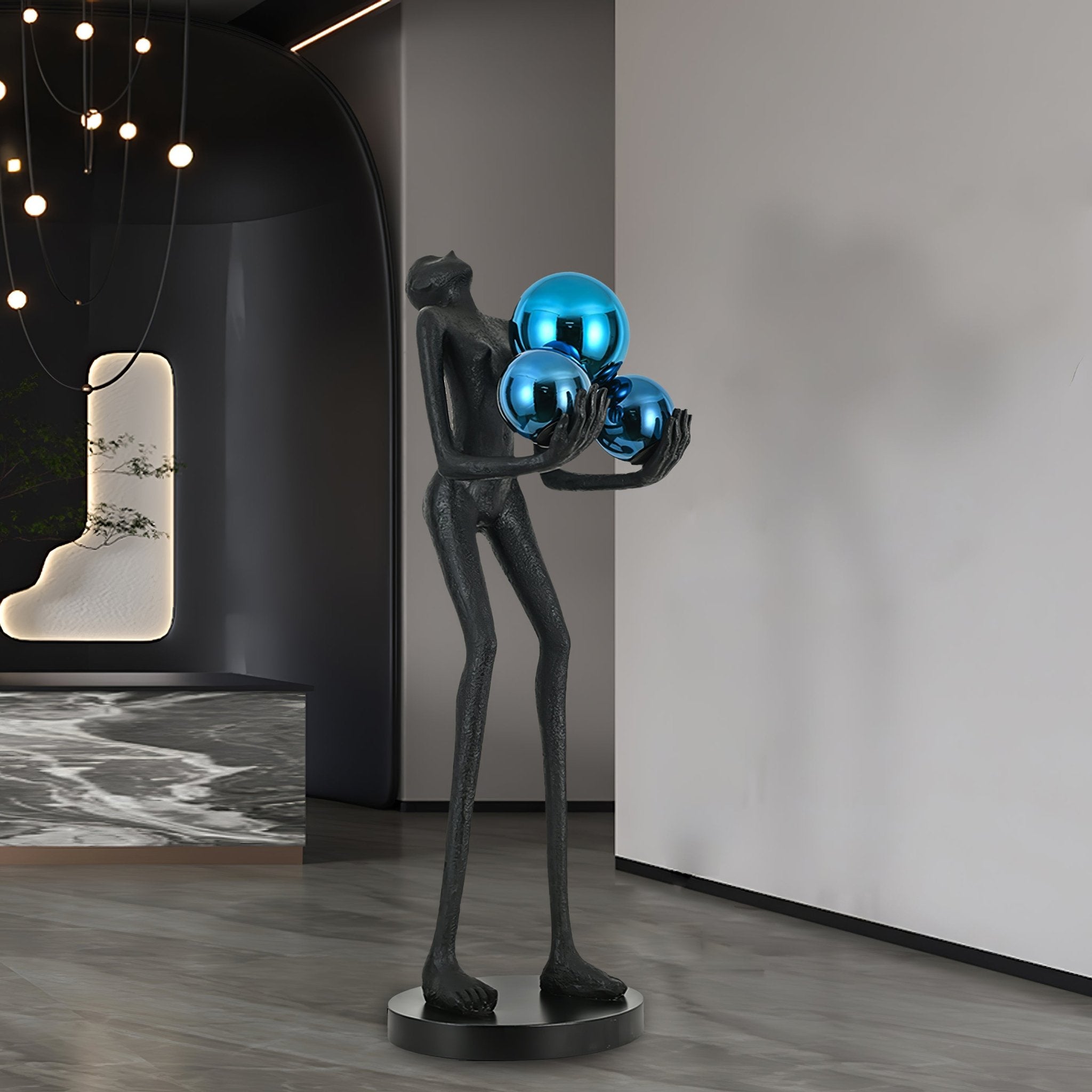 Erthearae Abstract Iron Floor Lamp