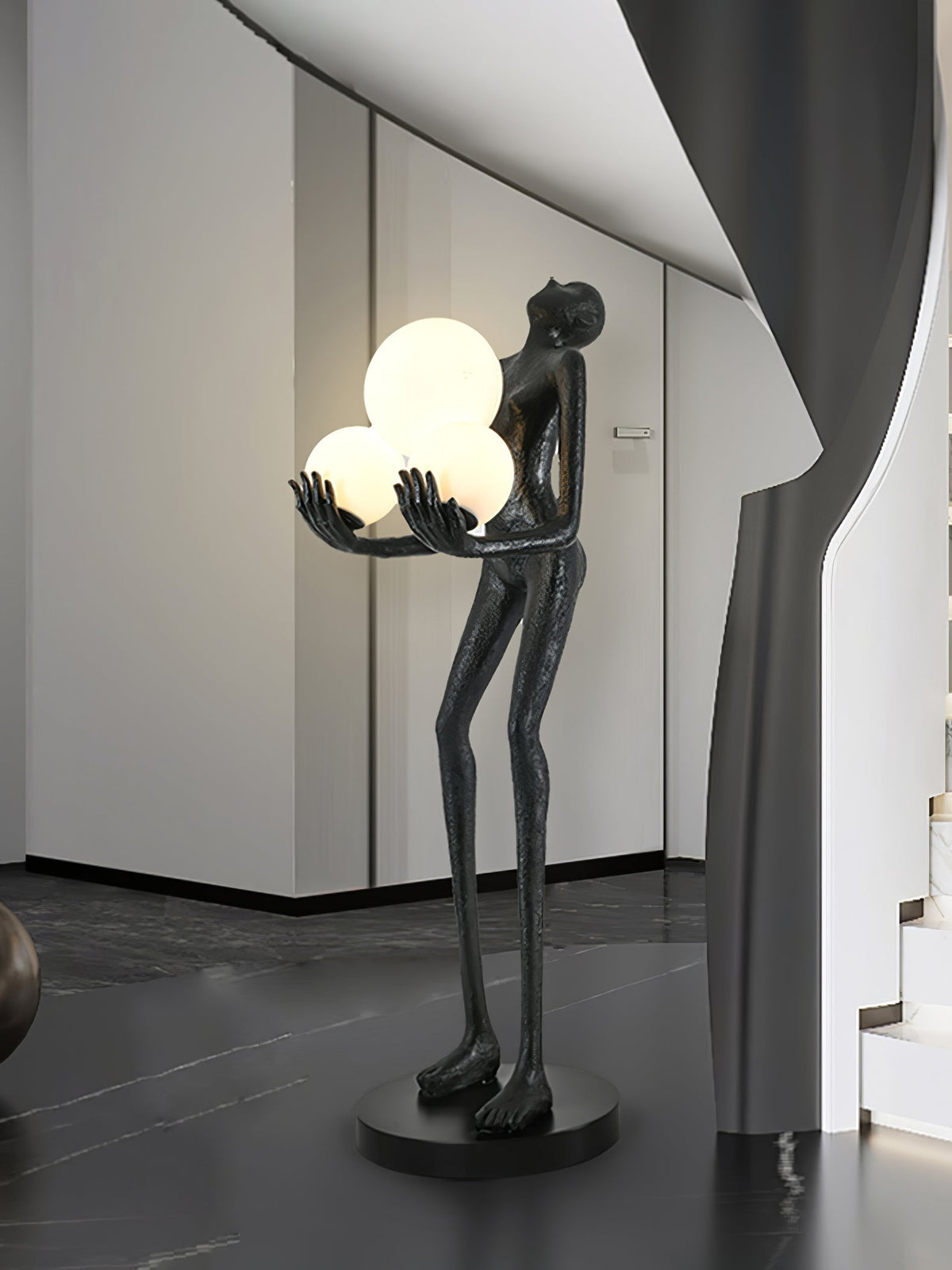 Erthearae Abstract Iron Floor Lamp