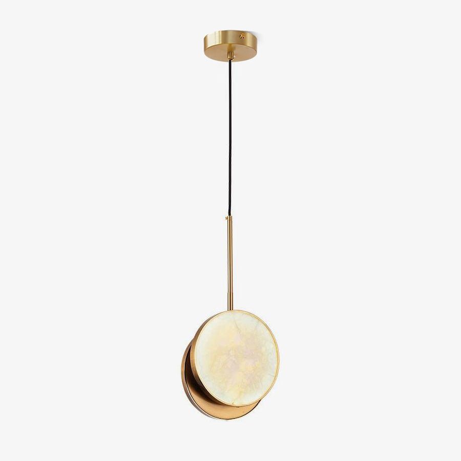 Synoryra Dual Disc Alabaster Pendant Light