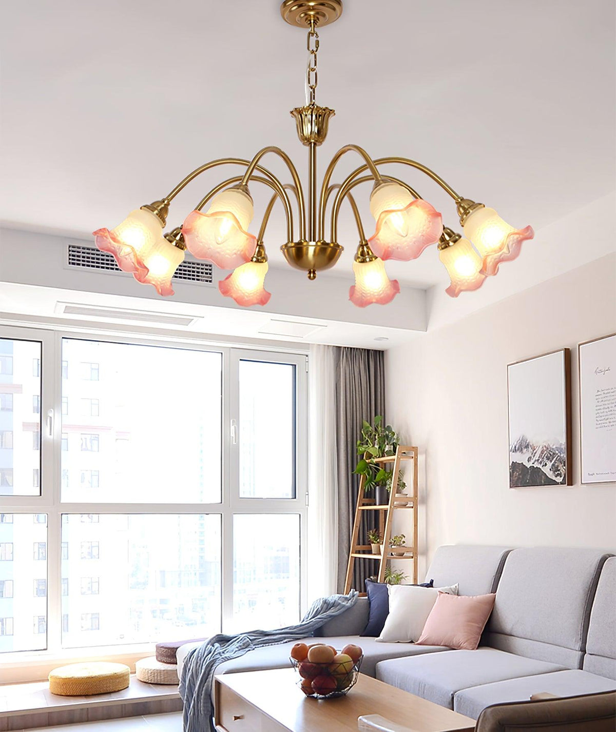 Diane Vintage Glass Chandelier