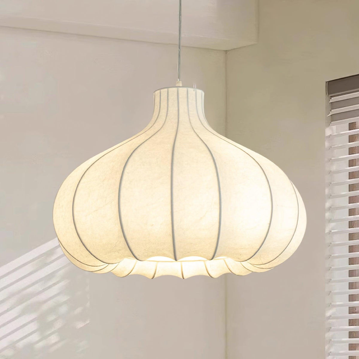 Zinnia Vintage Fabric Pendant Light