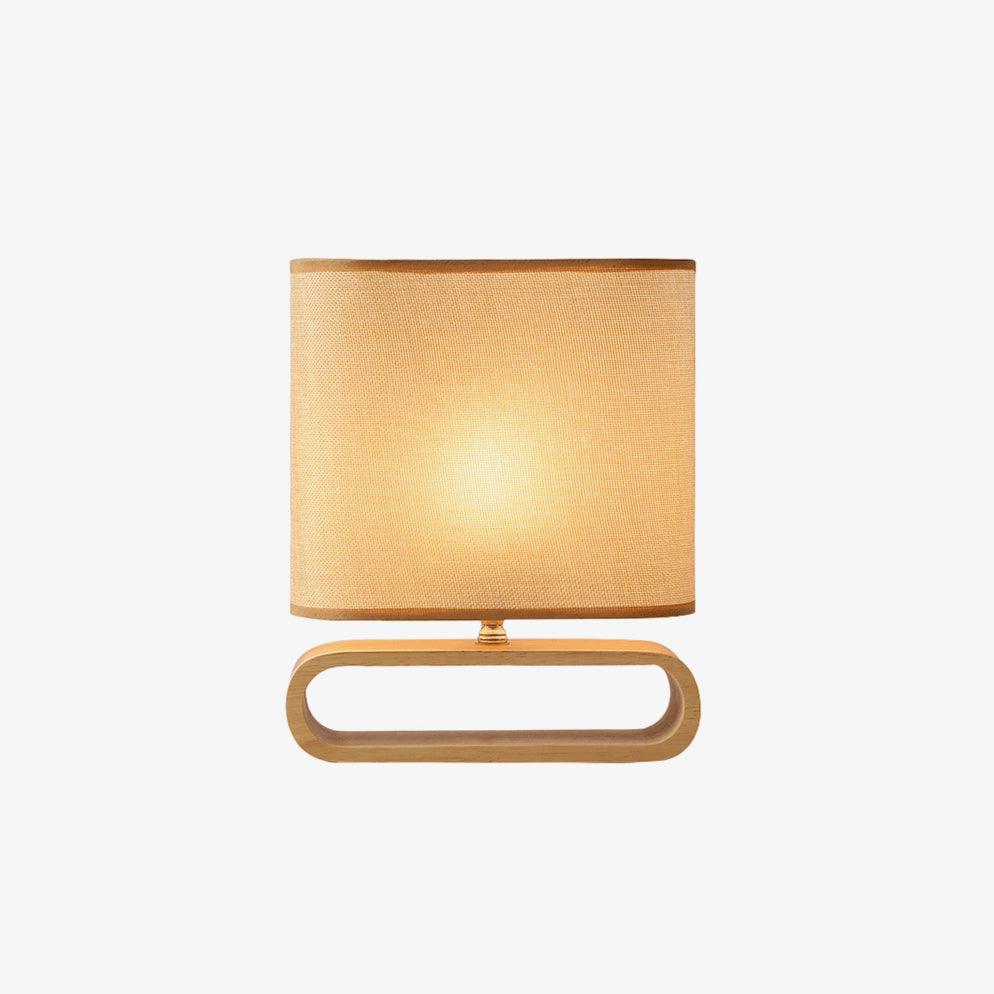 Loop Rustic Wood Table Lamp